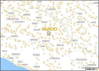 map of Vujičići