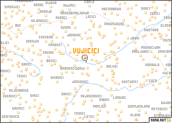 map of Vujičići