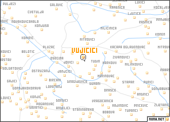 map of Vujičići