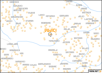 map of Vujići