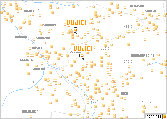 map of Vujići