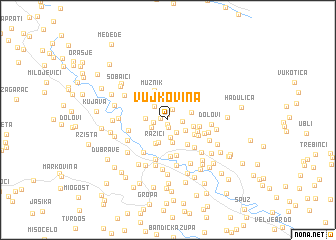 map of Vujkovina