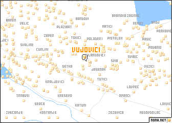 map of Vujovići