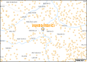 map of Vukadinovići