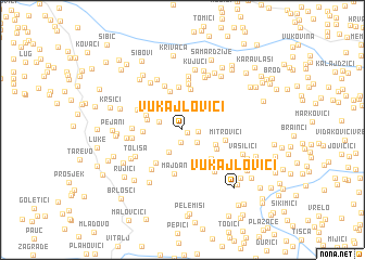 map of Vukajlovići