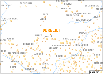 map of Vukelići