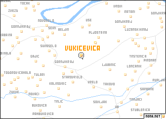 map of Vukićevica