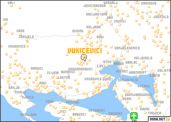 map of Vukićevići