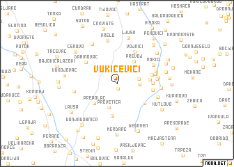 map of Vukićevići