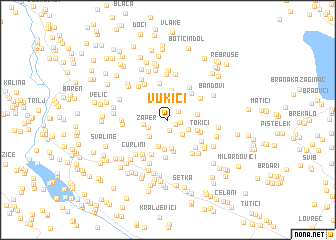 map of Vukići