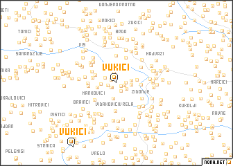 map of Vukići