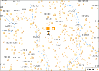 map of Vukići