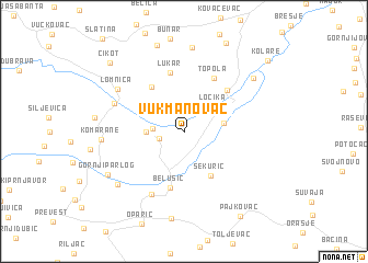 map of Vukmanovac
