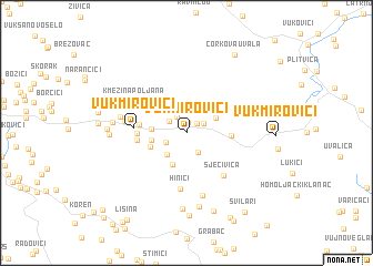 map of Vukmirovići