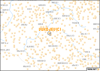 map of Vukojevići