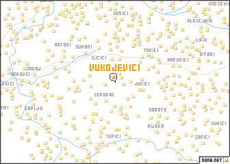 map of Vukojevići