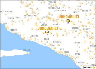 map of Vukojevići