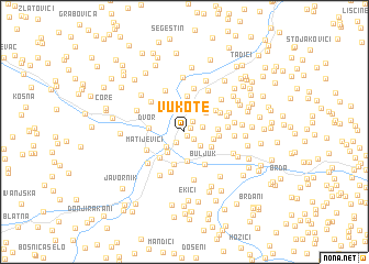 map of Vukote