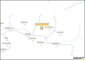 map of Vukovac