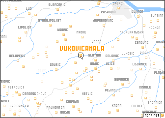 map of Vukovića Mala