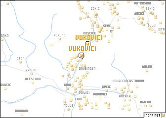 map of Vukovići