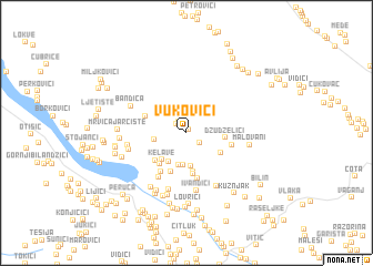 map of Vukovići