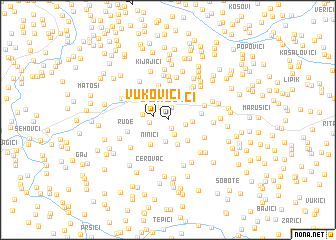 map of Vukovići