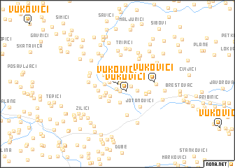 map of Vukovići