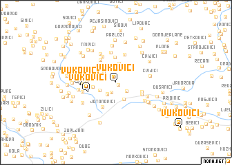 map of Vukovići
