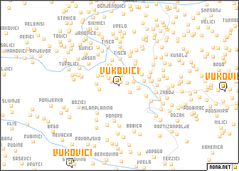 map of Vukovići