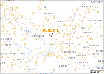 map of Vukovići