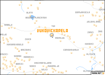 map of Vuković Kapela