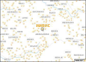 map of Vuković