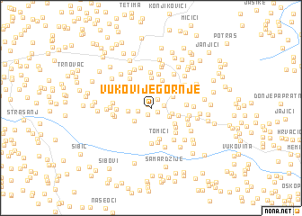 map of Vukovije Gornje