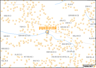 map of Vukovina