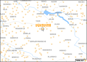 map of Vukovina