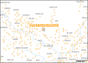 map of Vuksanovo Gumno