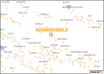 map of Vuksanovo Selo