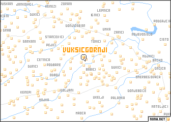 map of VukšićGornji