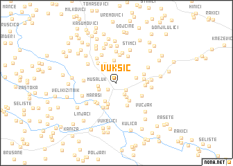 map of Vukšić