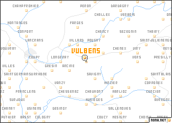 map of Vulbens