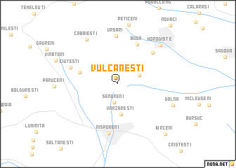 map of Vulcăneşti