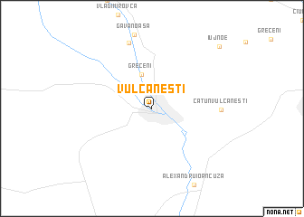 map of Vulcăneşti