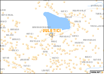 map of Vuletići