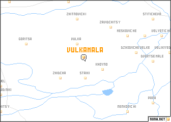 map of Vulʼka Mala