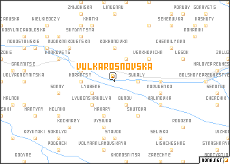 map of Vulʼka Rosnovska