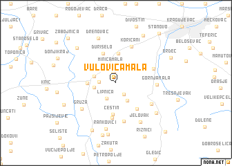 map of Vulovića Mala