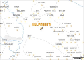 map of Vulpăşeşti