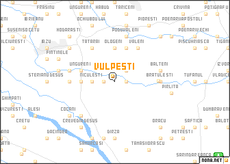 map of Vulpeşti