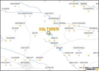 map of Vultureni